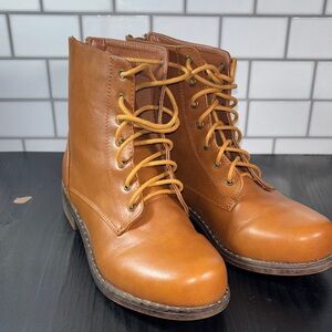 Women's Brown Leather Ankle Boots